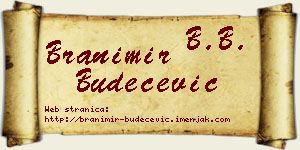 Branimir Budečević vizit kartica